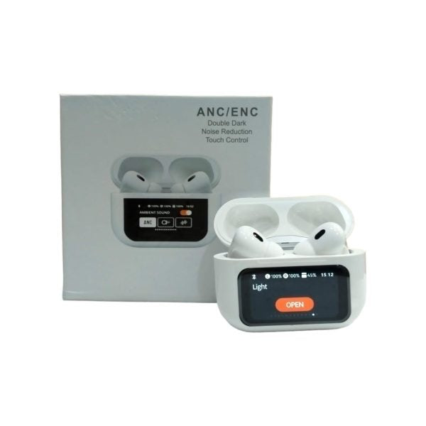 A9 Pro Digital Display Case Airpods / Anc/enc Touch Screen Wireless Earbuds